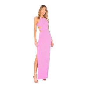 Halston Pink Cut Out Gown - Size 6